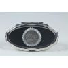 Pill Box Case / Holder "IOWA" Two Compartments Silver Tone NEW!