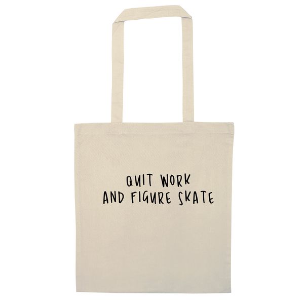 Flox Creative Quite work figure skate | Tote Bag