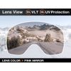 ZERO TECH BASE Oakley Goggles, Snow Goggles, Replacement Lenses, OAKLEY FLIGHT DECK XM, Flight Deck, Made by ZERO (PINK MIRROR)