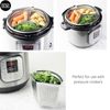Stacking Steaming Basket with Feet - Instant Pot Or Other Branded Pressure Cooker Insert Or Saucepan Divider. Removable Parts for Cooking Food Separately. Stainless Steel. for Vegetables & Pasta.