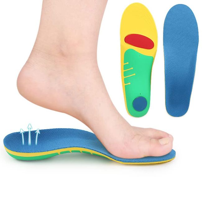 Orthotic Arch Support Shoe Insert Insoles for Plantar Fasciitis Shoe Insoles Inserts-Gel Insoles Shock Absorbing Insoles-Boot Insoles for Flat Feet, Pain Relief for Men and Women Size: S UK (5-7)