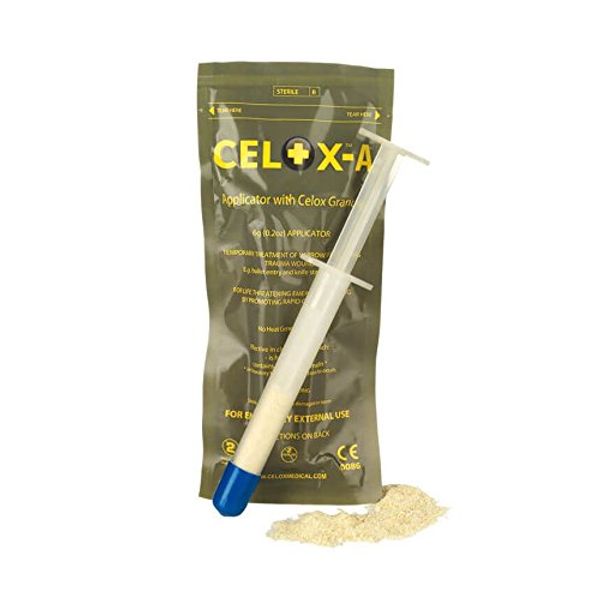 Celox V12090 Blood Clotting Granule Applicator and Plunger Set, 6 Grams (3 Pack)