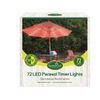 GardenKraft 13880 72 Warm White LED Parasol Lights / Auto Timer Functionality / Indoor or Outdoor String Lights / Battery Operated