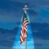 Annin Flagmakers Solar Powered Outdoor Flagpole with LED Light, 9 Inch (Model 2472)