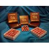 New Super Pro Red Water Buffalo Laminated Pool Cue Tips - Medium Hard Tip - 25X