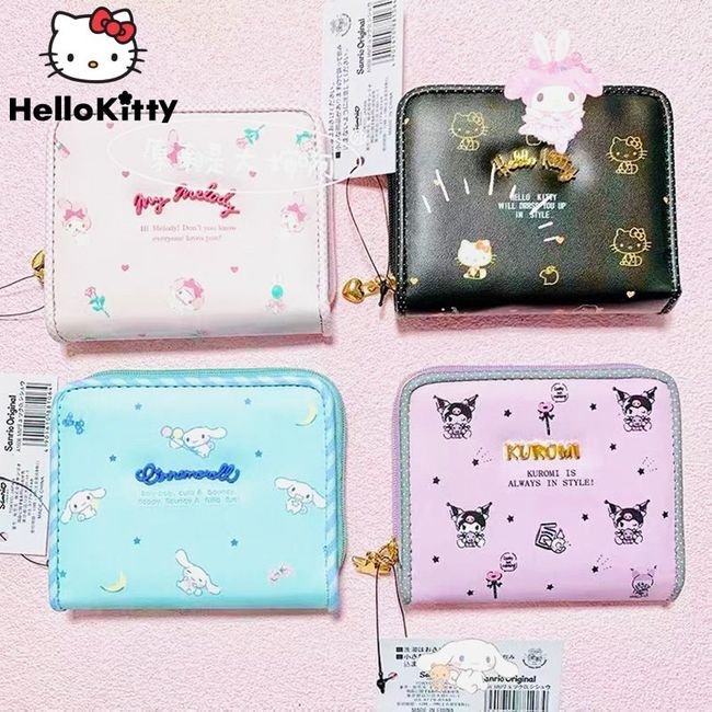 Miniso & Cute Coin Purse, Kuromi Melody Cinnamoroll Wallet, Kawaii