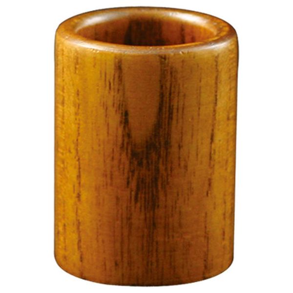 arufakkusu Toothpick Holder Wood Grain Diameter 3.5 × 4.5 cm 切立 Toothpick Holder, Eyes Ground Glass 903253 