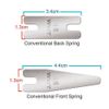 Conventional Spring Kit 44pcs Front Back Polished Tattoo Machine Repair Parts