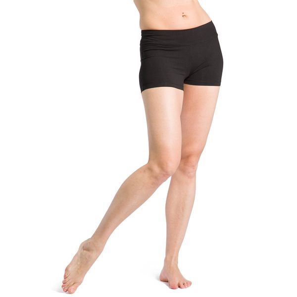 Fishers Finery Women's Ecofabric 2" Yoga Dance Running Short (Black, L)