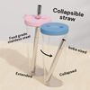Dodoko Reusable 24 oz Boba Cup and Straw - White