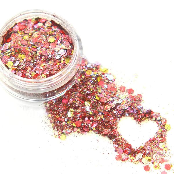 Biodegradable Cosmetic Glitter Chunky Unicorn blend (5ml)
