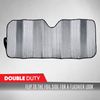 Car Sun Shade Standard Reversible Folding Windshield Cover, Reflective Blue Foil