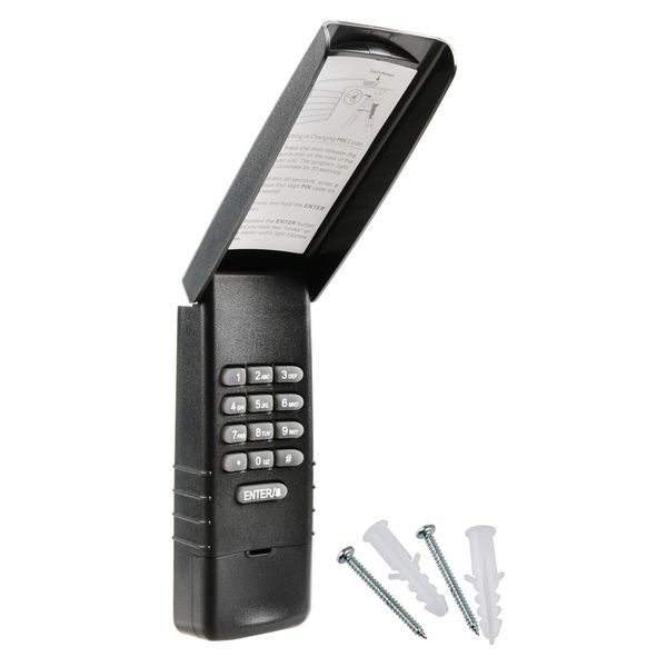 Black Shell Garage Door Remote Wall Key Pad for Liftmaster 877LM