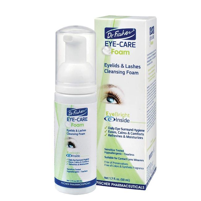 Dr. Fischer Tea Tree Oil Eyelid and Lashes Cleanser - Eye Lid Scrub and Wash - Eyelash Foam