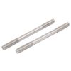Sourcingmap M8 x 120mm Tight Adjustable Push Double End Thread Stud Teeth Rod 5pcs