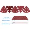 100×Triangle Sandpaper Sanding Pads Hook and LoopPalm for Oscillating Multi Tool