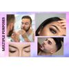 Silver PROFESSIONAL TWEEZERS with Easy Scissor Handle, The BEST PRECISION EYEBROW TWEEZERS Men/Women; Tools for EYEBROWS Facial Hair, Ingrown Hair, Blackhead, Fine Hair; Model 57FC MADE IN MEXICO