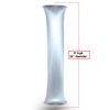 Anderson's Silver Satin Fabric Covered Column, Parade Decorations