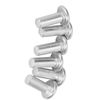 100pcs M4 Flat Head Solid Rivet, Aluminum Not Fall Off Rivets Solid Rivet Assortment Fastening Tool, GB867 (M4*10)