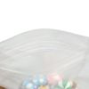 100PCS Clear/White Polyethylene Flat Reclosable Zip Bags 6.5x9cm (2.5x3.5")