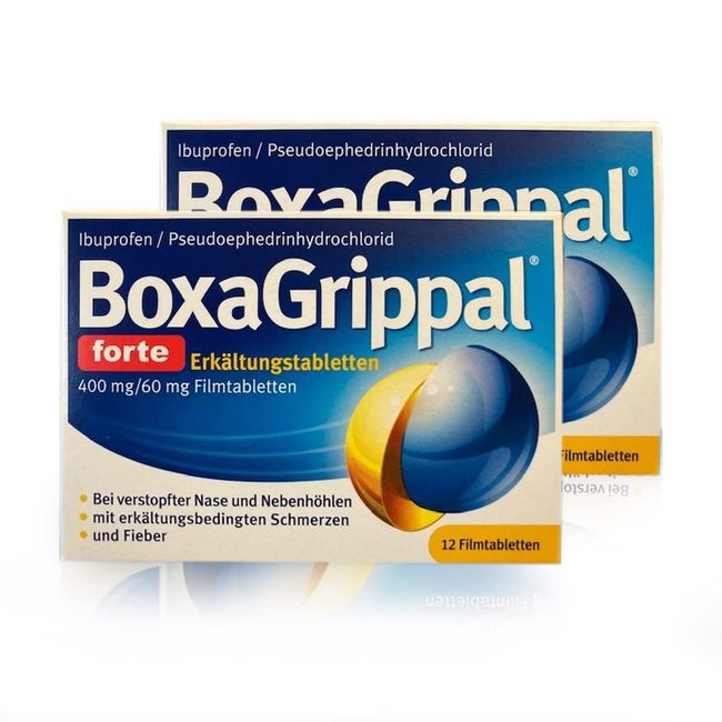 BoxaGrippal forte Erkältungstabletten Sparset 2x12 Filmtabletten