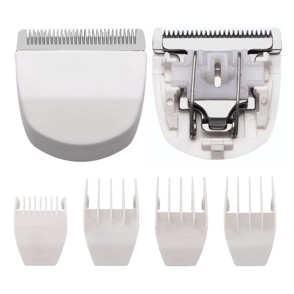 2 Pack Professional Peanut Clipper/Trimmer Snap On Replacement Blades #2068-300 - Compatible with Wahl Peanut Hair Clipper/Trimmer, White