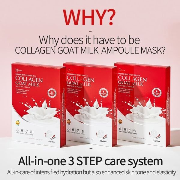 Collagen Goat Milk Mask Moisturizing  l  Brightening  l  Soothing   l Anti Aging