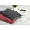 Exfoliating Washcloth [Made in Japan] Extra Long Exfoliating Towel Special Texture Makes Fluffy Foam Lather, Back Scrubber, Dead Skin Cell Remover, Loofah for Women and Men (Black)