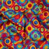 Rainbow Bright Geometric Circles Multi, Fabric by the Yard
