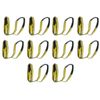 10 Pack - 1" x 12' Poly Lifting Sling Eye & Eye 2-ply Web Choker Tow Pull Strap