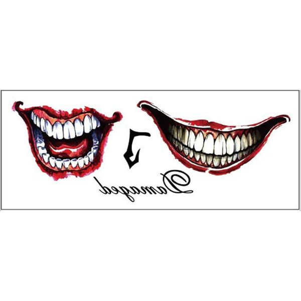 DaLin Face & Hand Temporary Tattoos for Costume Accessories and Parties