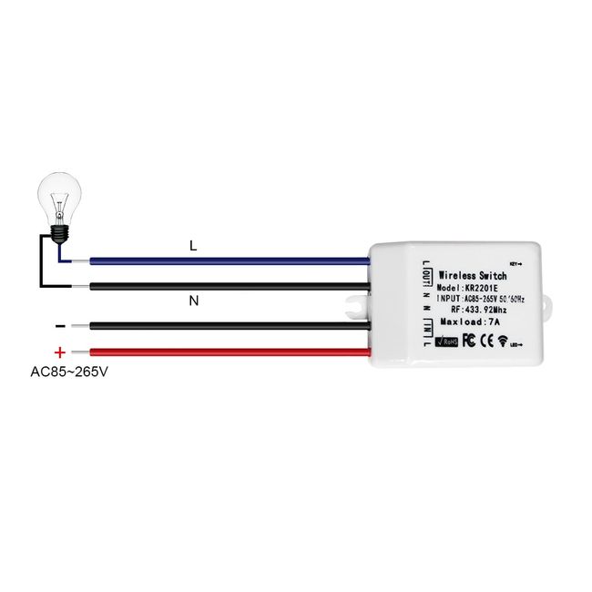 QIACHIP 433 Mhz Wireless RF receiver remote control Switches 220V Home