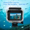 SHOOT Waterproof Housing Case for Insta 360 Ace Pro Diving Protective Underwater Shell with Quick Release Bracket & Thumbscrew Accessories