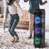 Rechargeable Bluetooth Speaker 3 * 8inch woofer Portable FM Party Speaker + Mic