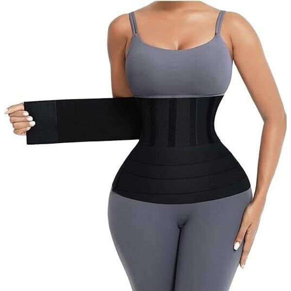 Women Waist Trainer Sauna Neoprene Sweat Belt Tummy Control Yoga Gym Body Shaper