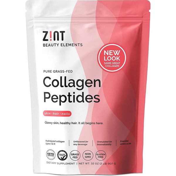 Zint Collagen Peptides Powder (32 oz): Paleo-Friendly