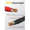 EnerNova Solar Cable 4/6 mm², 20m, IP67 Waterproof, Solar Panel Compatible