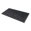 We Can Source It Ltd - Mini Bar Mat Bar Runner Black Counter Drinks Mat Pub Restaurant 15cm x 30cm