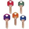 Kaba Ilco KW1-PC-ASSORTED Key Blank, Kwikset Cool Color, Plastic Head - Quantity 5