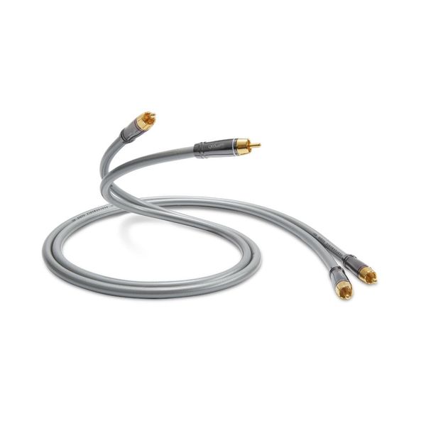 QED Performance Audio 40i Stereo 2 Phono TO 2 Phono Jack Cable with QED Solid Complementary Conductor™ Technology and Anamate™ RCA plugs (0.6m)