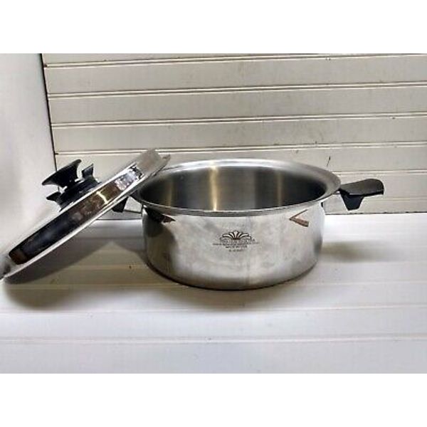 Pro-Health Ultra 6 Qt Stockpot Magnetic Induction Core Stainless Dutch Oven Lid