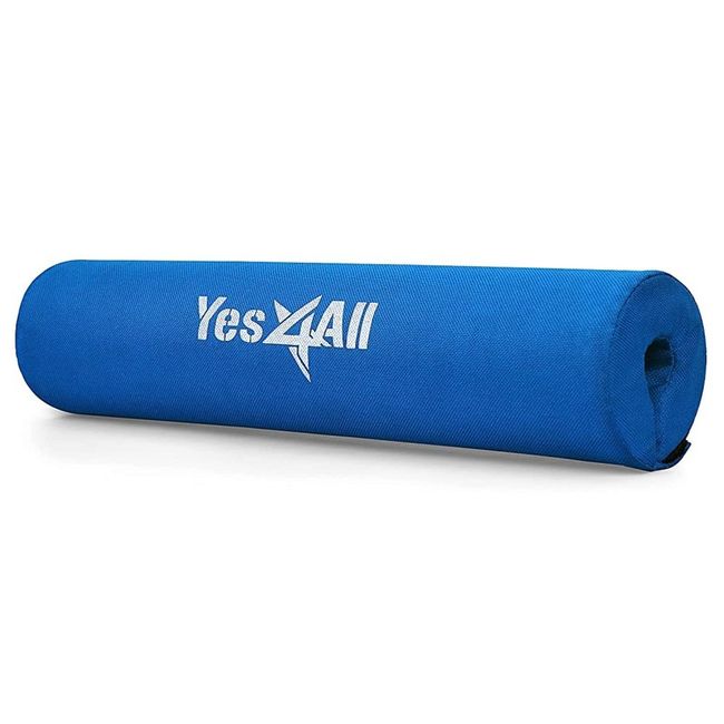 Yes4All Foam Bar Pad Olympic Barbell Pad Barbell Squat Pad Squat Hip Thrust Barbell Neck Pad Weightlifting Bar Pad (Black Only), C. Red, C. Red