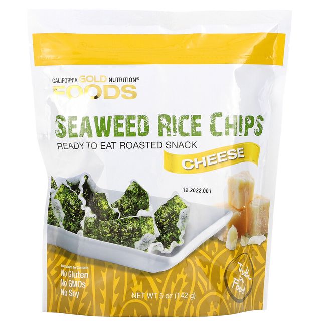 Seaweed Rice Chips, Cheese, 5 oz (142 g)