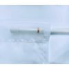 white sheer sidelight curtain 36" wide 79" length
