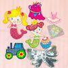 7 Color Diamond Patch 3 Set, Patch Set, Kindergarten Goods, Fashionable Patch, Cute Patch, Kindergarten, Kindergarten, Elementary School, Nursery, Handmade