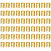 AWAVM 60PCS Wig Accessories, Dirty Braid Hair Extension Ring, Hollow Braid Decorative Ring Buckle, Hair Accessories (Gold)