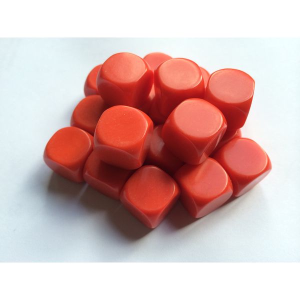 Blank Dice pack of 20 Re-writeable Red