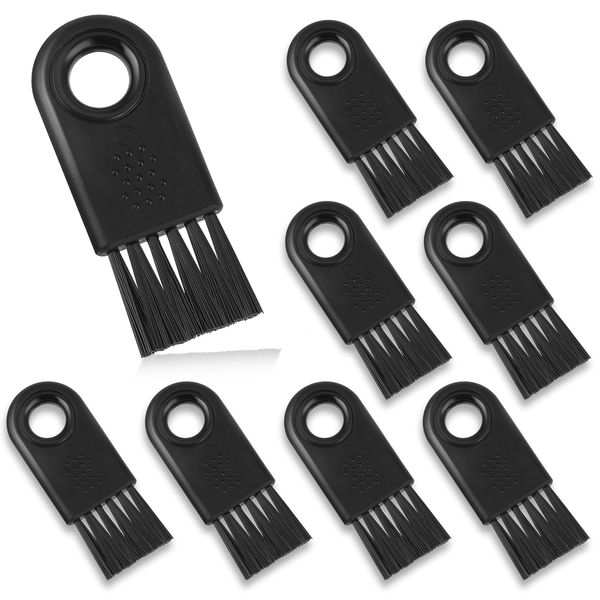 8 Pcs Shaver Brush Electric Shaver Cleaning Brush Hair Remover, Razor Cleaner Nylon Hair Brush Cleaning Brush Set for Electric Hair Clippers(Black)