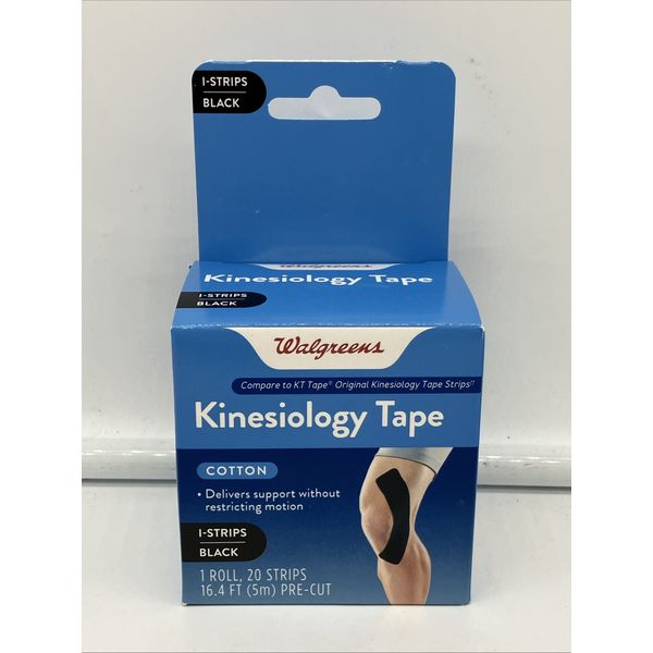 NEW Cotton Kinesiology Tape 1 Roll 20 precut Strips 16.4 Feet - FREE SHIPPING