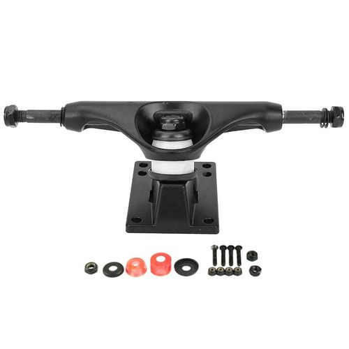 Alomejor 1 Pair Skateboard Trucks 4-8 Inch Stripes Skateboard Axle Polished Thunder Trucks for Skateboard Black